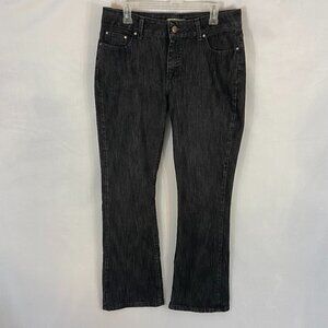 Riders Lee Bootcut Jeans Women's Size 12M (31 x 30) Charcoal Grey No Gap Waist
